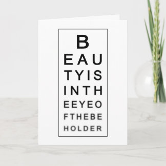 Eyestest Greeting Card シーズンカード
