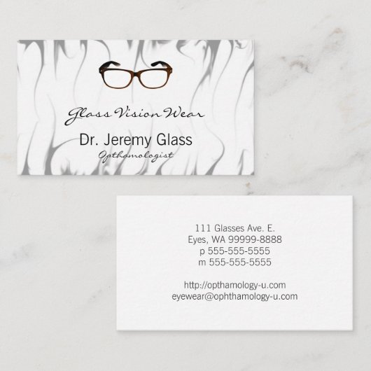 Eyewearガラス 名刺 (正面/裏面)