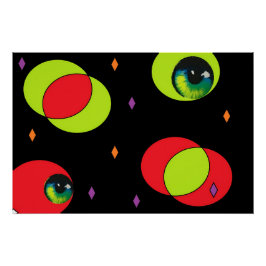 Eyezeen - Ken Gage Abstract Art ポスター