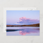 Eyjafjallaの氷河#5の噴火 ポストカード (正面/裏面)