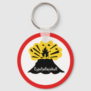 Eyjafjallajokullの記念品あなたの火山キーホルダー キーホルダー