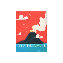 Eyjafjallajokullヴィンテージバケーションポスターアート