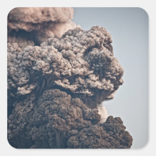 Eyjafjalljokullの火山爆発 スクエアシール