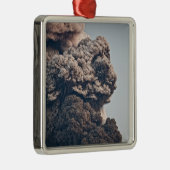 Eyjafjalljokullの火山爆発 メタルオーナメント (右)