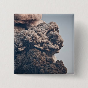 Eyjafjalljokullの火山爆発 缶バッジ