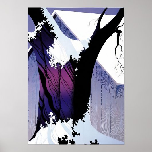 Eyvind Earle - すみれの木と納屋 - 1975; ユナイト ポスター (正面)