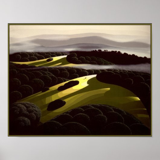 Eyvind Earle - 丘と谷にて - マジックR ポスター (正面)