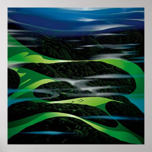 Eyvind Earle - 緑の野原 - 1994年; アメリカ合衆国 ポスター (正面)