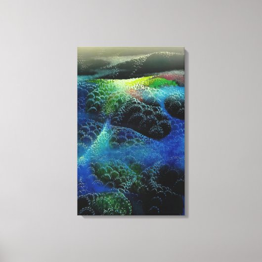 Eyvind Earle – 霧のフィールド キャンバスプリント (正面)