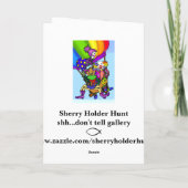 Ezの落書きOl'の恐竜のバースデー・カード カード (裏面)