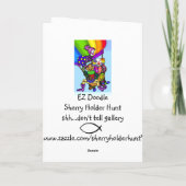 EZドードルアートレッスンハロウィン幽霊のよく出るハウスカード カード (裏面)