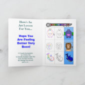 EZドードル – ウェルカードスケッチレッスン カード (内部)