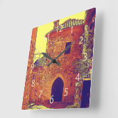 Ezeのプロバンスの台所時計 スクエア壁時計 (傾斜)