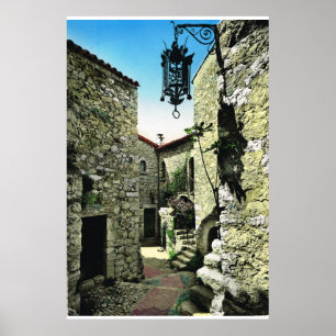 Eze、海上Alpes ポスター