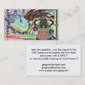 Ezekielの火の車輪: UFOか。 名刺 (正面/裏面)