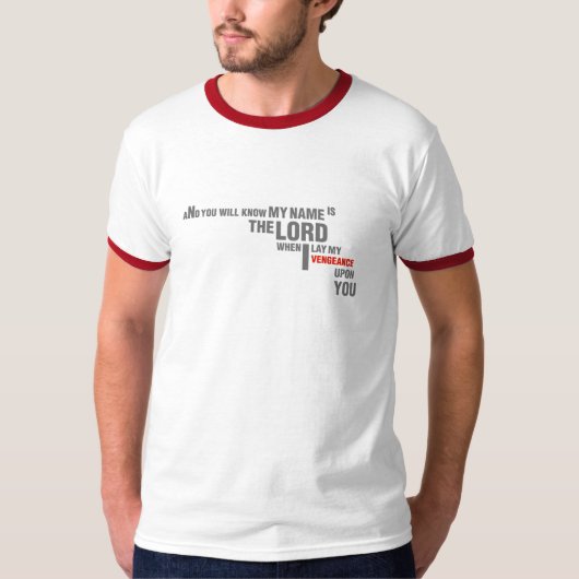 Ezekiel 25の17ピストル tシャツ (正面)
