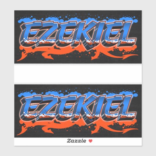 Ezekiel Vorname Name Graffiti Aufkleber Sticker シール (シート)