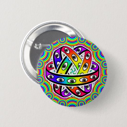 Ezekiel's wheel 缶バッジ (正面&裏面)