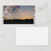 Ezekiel's Wheel at Sunset 名刺 (正面/裏面)