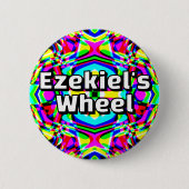 Ezekiel's  Wheel - Four-way kaleidoscope 缶バッジ (正面)