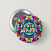 Ezekiel's  Wheel - Four-way kaleidoscope 缶バッジ (正面&裏面)