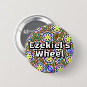 Ezekiel's  Wheel - Six-way kaleidoscope 缶バッジ (正面&裏面)