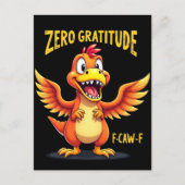 Fおもしろい-Caw-F恐竜FCAWF恐竜感謝祭 ポストカード (正面)