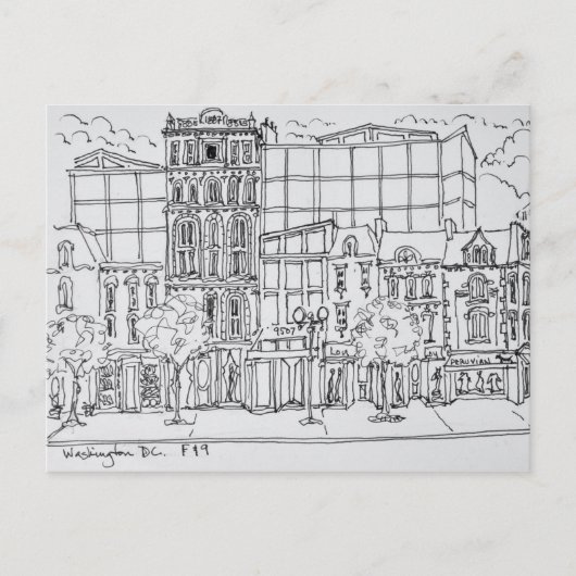 Fおよび9通りの角 |米国ワシントンDC ポストカード (正面)