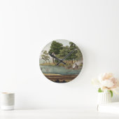 Fによって刻まれる新しいオランダの運行の方法 ラウンド壁時計 (ホーム)