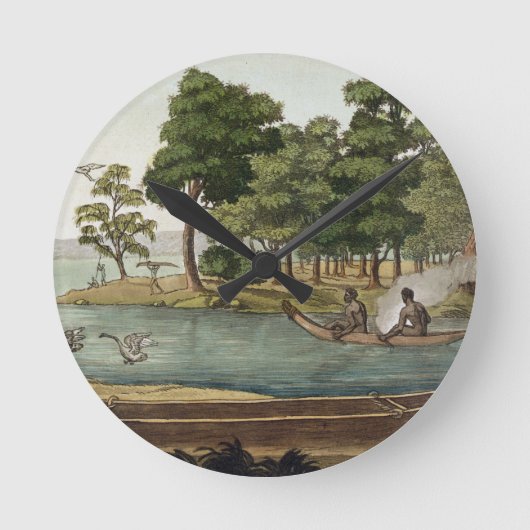 Fによって刻まれる新しいオランダの運行の方法 ラウンド壁時計 (正面)