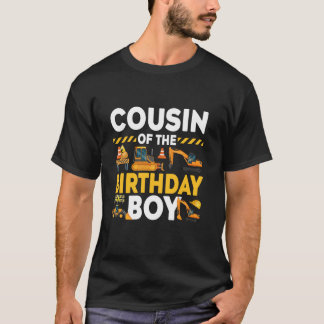 Fに一致する誕生日少年建築のいとこ Tシャツ