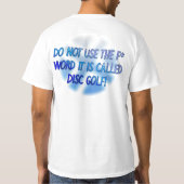 Fの単語を使用しないで下さい Tシャツ (裏面)