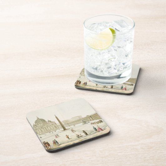 fの広場が付いているローマのセントピーターの正面 コースター (右側)