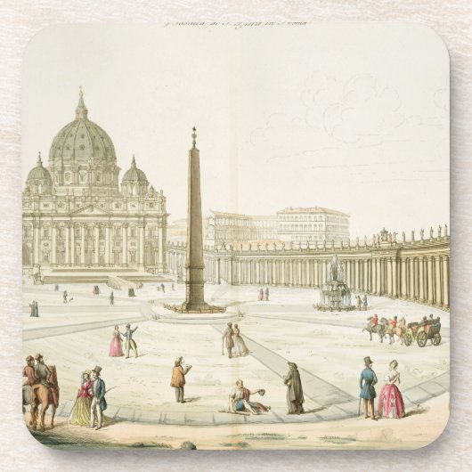 fの広場が付いているローマのセントピーターの正面 コースター (正面)