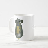 Fの爆弾の低下 コーヒーマグカップ (正面左)