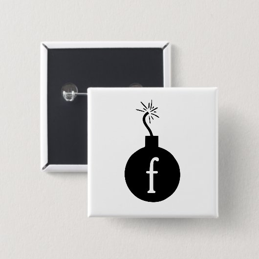 Fの爆弾を落として下さい 缶バッジ (正面&裏面)