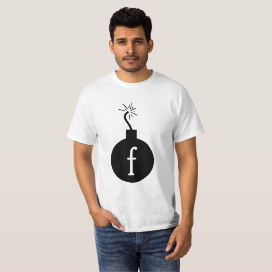 Fの爆弾を落として下さい Tシャツ (正面フル)