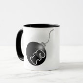 Fの爆弾(あなた自身の文字を加えて下さい!) マグカップ (正面左)