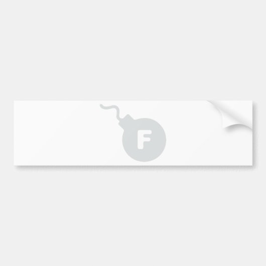 Fの爆弾 バンパーステッカー (正面)