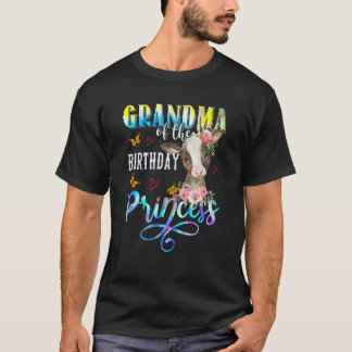 Fの誕生日プリンセスマッチングの祖母 Tシャツ