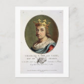 Fの賢い王という，チャールズ5世のポートレート ポストカード (正面)