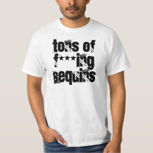 Fの***のingのスパンコールのトン Tシャツ
