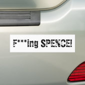 Fの***のing SPENCE! バンパーステッカー (車上)