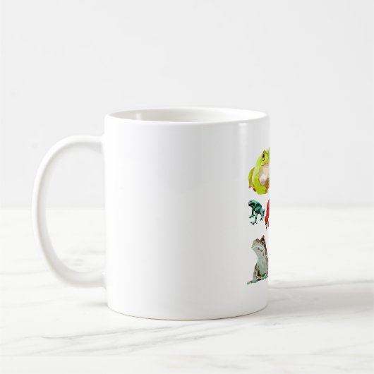 Fはカエルだ コーヒーマグカップ (左)