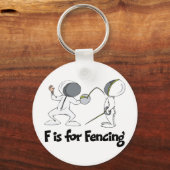 Fはフェンシング キーホルダー (正面)
