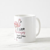 Fはフラミンゴだ コーヒーマグカップ (正面右)