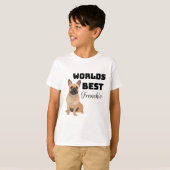 Fはフランス犬 Tシャツ (正面フル)