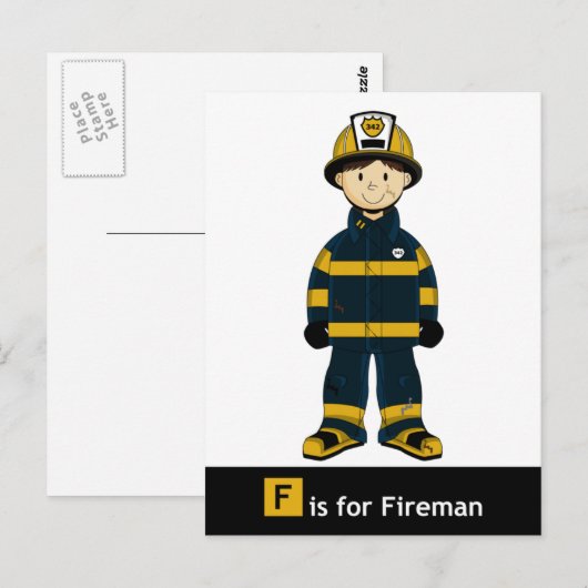 Fは火消し用 ポストカード (正面/裏面)