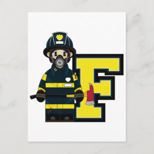 FはCartoon Fireman向け ポストカード
