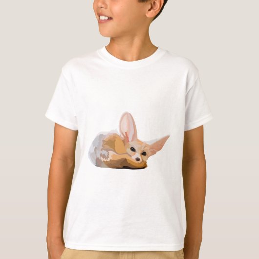 FはFennecキツネ Tシャツ (正面)